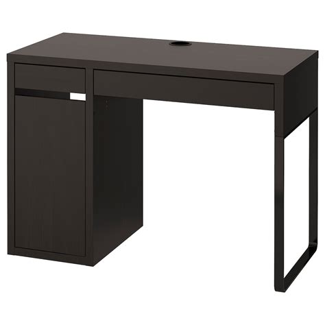 computer desk black ikea|ikea black micke desk.